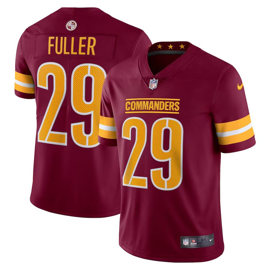Men Washington Commanders 29 Kendall Fuller Nike Burgundy Vapor Limited NFL Jersey